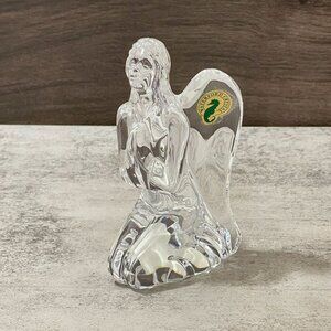 NWOB Waterford Kneeling Angel Clear Lead Crystal Sculpture Figurine 4.75" RARE